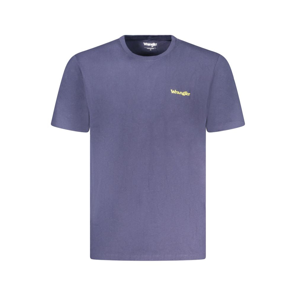 T-shirt homme Wrangler bleu en coton