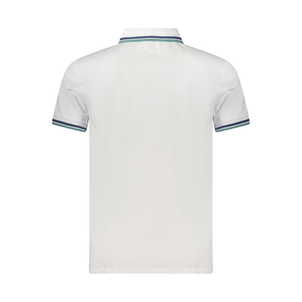 Polo da uomo in cotone bianco Guess Jeans