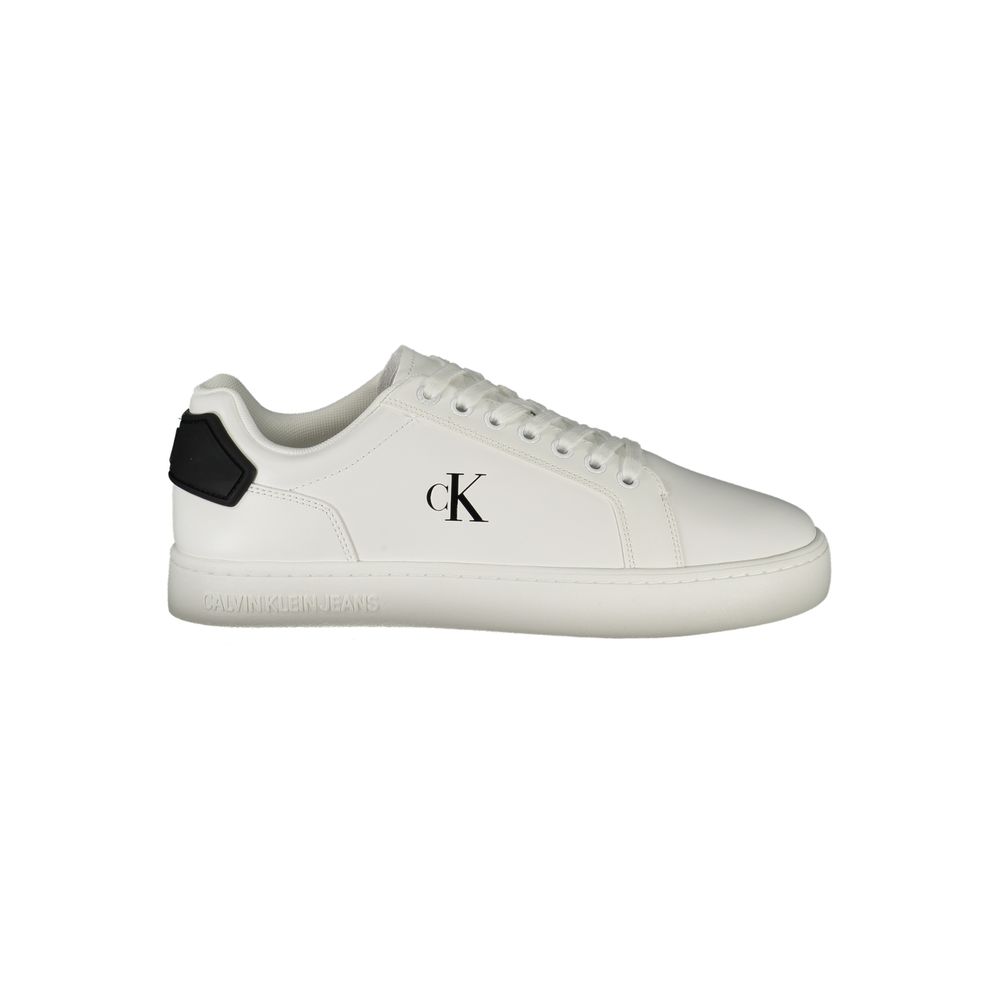 Calvin Klein Bianco Poliuretano Baskets pour hommes