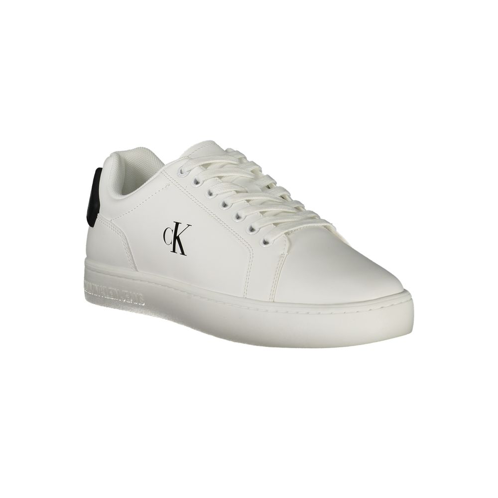 Calvin Klein Bianco Poliuretano Baskets pour hommes