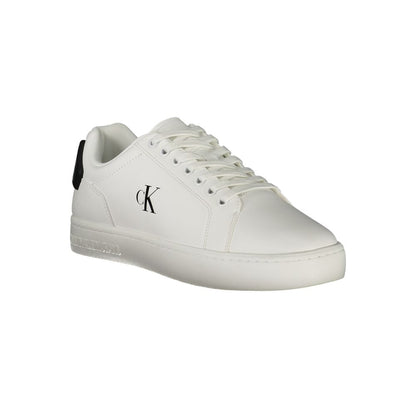 Calvin Klein Bianco Poliuretano Baskets pour hommes