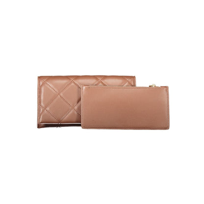 Portefeuille femme Mario Valentino marron en polyéthylène