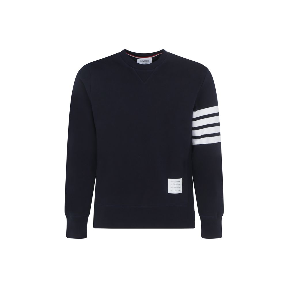 Sweat-shirt en coton bleu Thom Browne