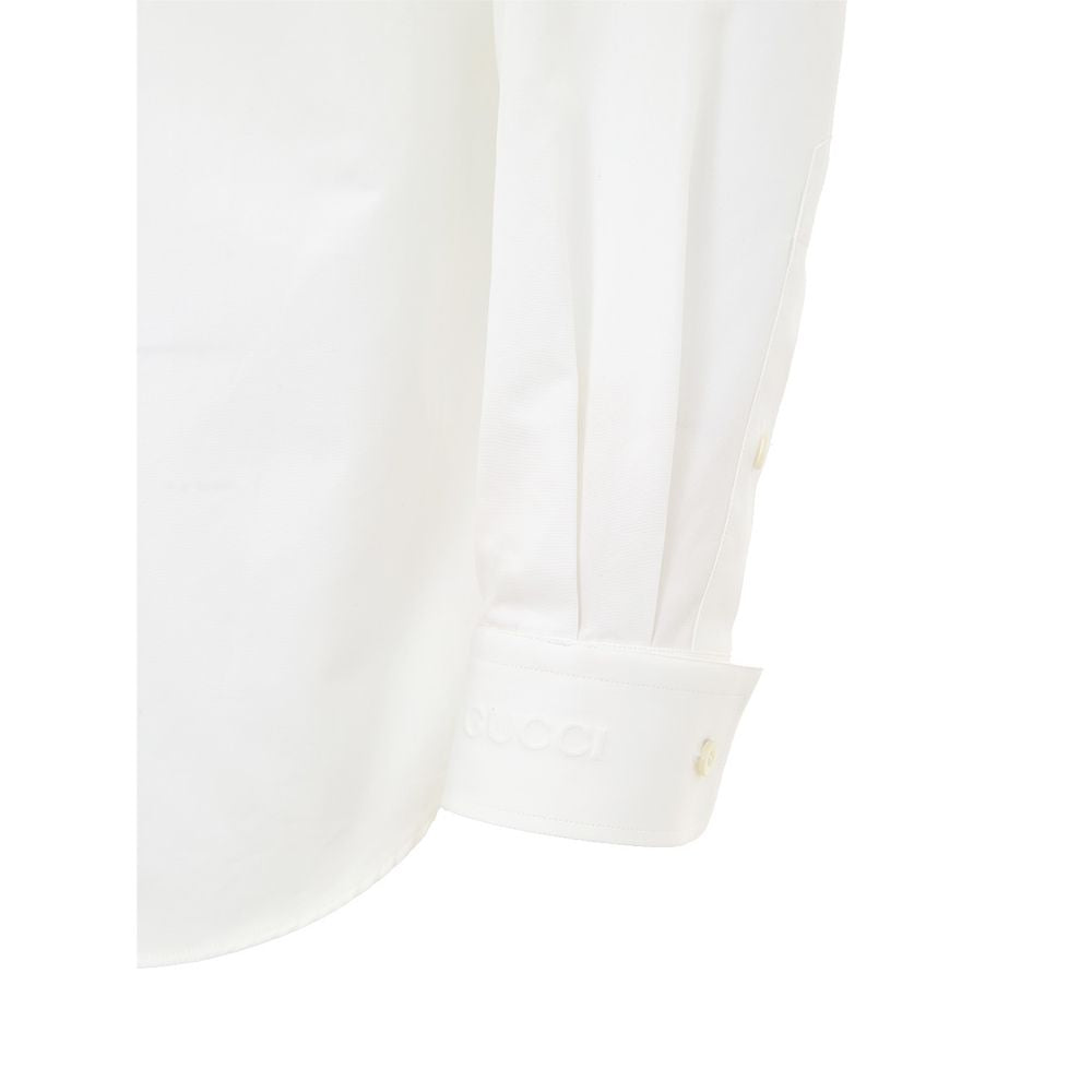 Camicia bianca in cotone Gucci