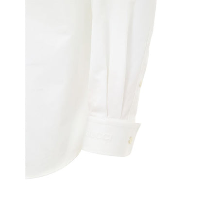Camicia bianca in cotone Gucci