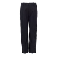 Pantaloni in cotone blu navy Bottega Veneta