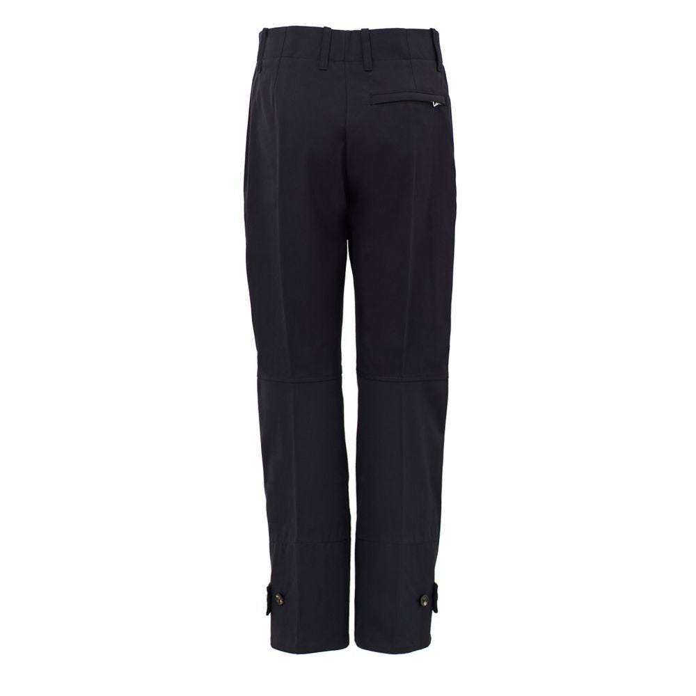 Pantaloni in cotone blu navy Bottega Veneta