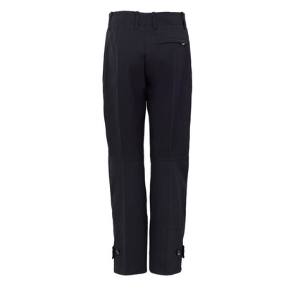 Pantaloni in cotone blu navy Bottega Veneta