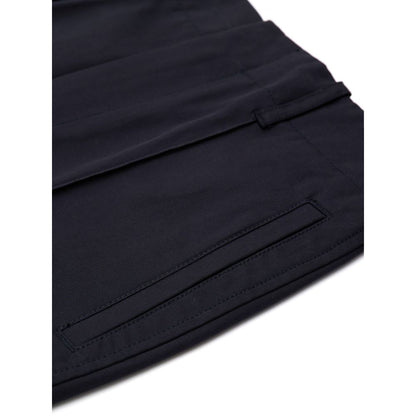 Pantaloni in cotone blu navy Bottega Veneta