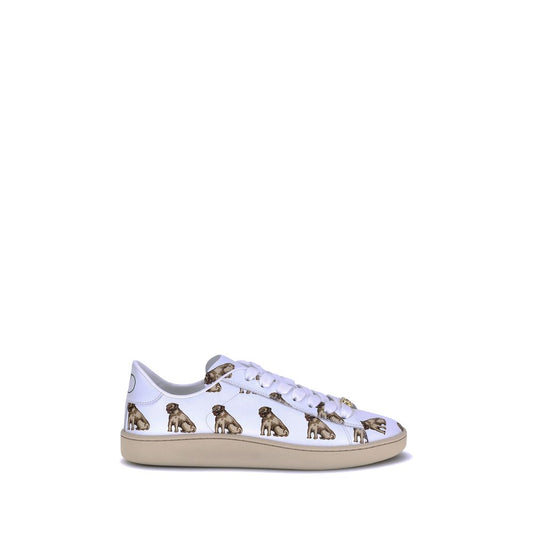 Sneakers basse Valentino Garavani Bos Taurus in pelle di vitello bianca