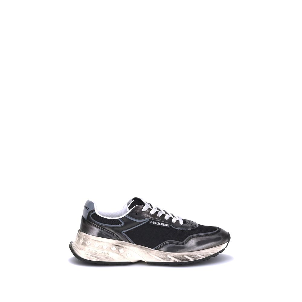 Baskets de sport Dsquared² Bos Taurus en cuir de veau noir