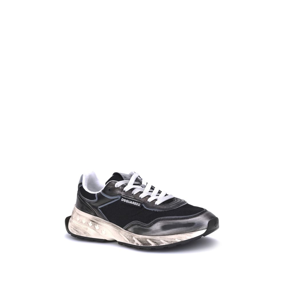 Baskets de sport Dsquared² Bos Taurus en cuir de veau noir