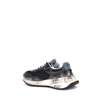 Sneakers sportive Dsquared² Bos Taurus in pelle di vitello nera