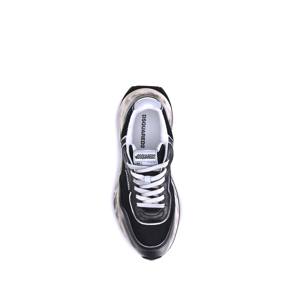 Baskets de sport Dsquared² Bos Taurus en cuir de veau noir