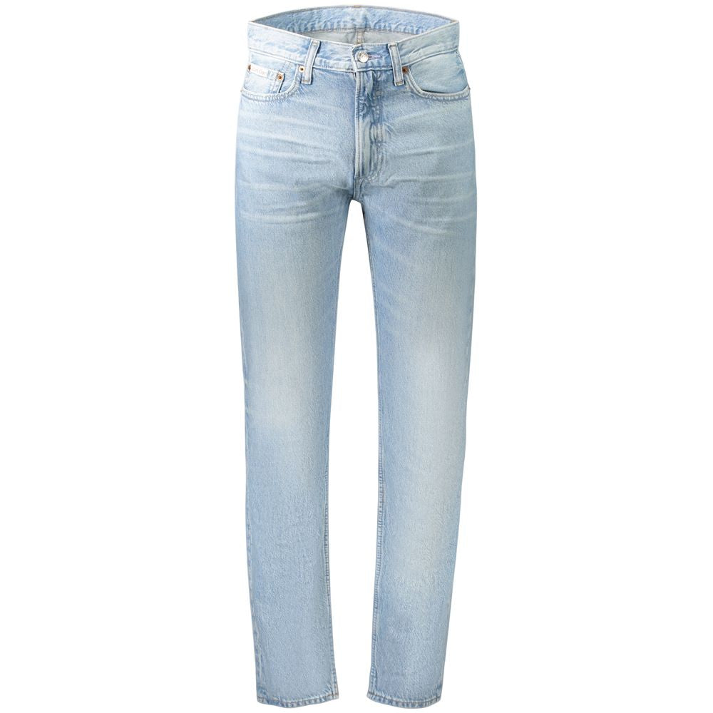 Jean Calvin Klein Azzurro en coton pour homme