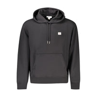 Felpa da uomo in cotone nero Calvin Klein