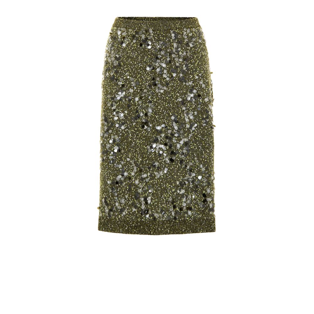 Mini-jupe Gucci en viscose verte
