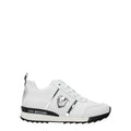 Baskets basses en cuir bleu Love Moschino