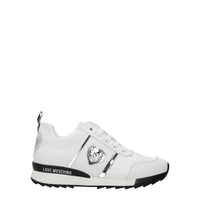 Love Moschino Blue Leather Low Top Sneakers