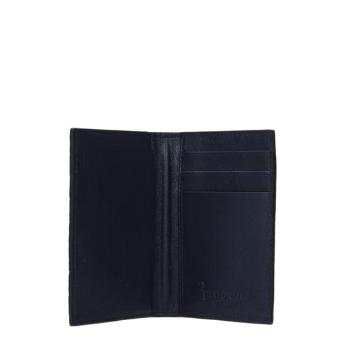 Tarjetero de piel de cocodrilo azul Billionaire Italian Couture