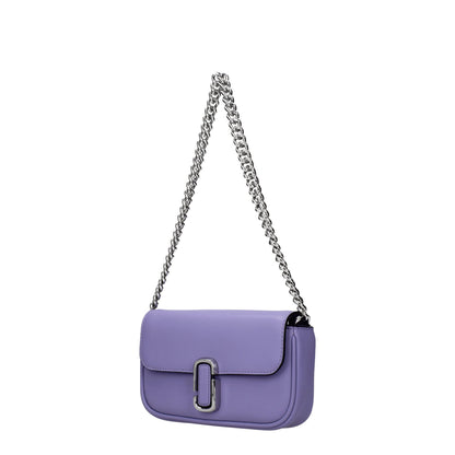 Borsa a tracolla in pelle viola Marc Jacobs