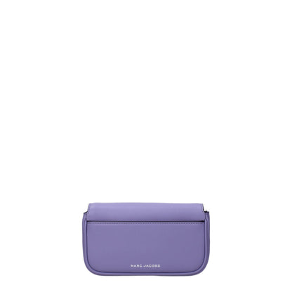 Borsa a tracolla in pelle viola Marc Jacobs