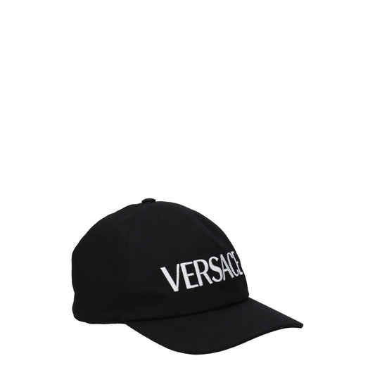 Berretto da baseball Versace in cotone nero