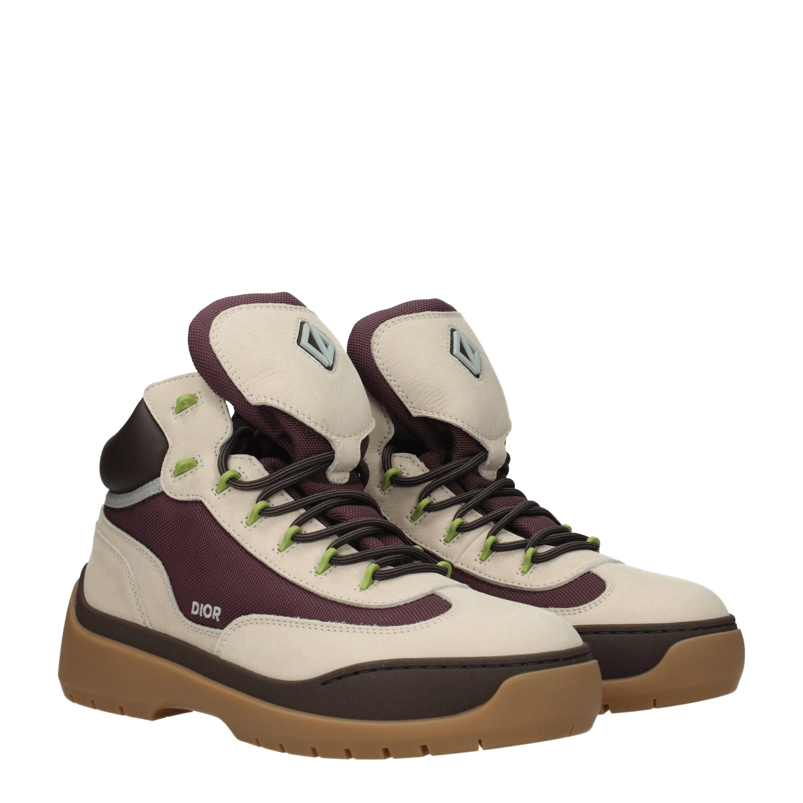 Bottines Christian Dior en cuir beige