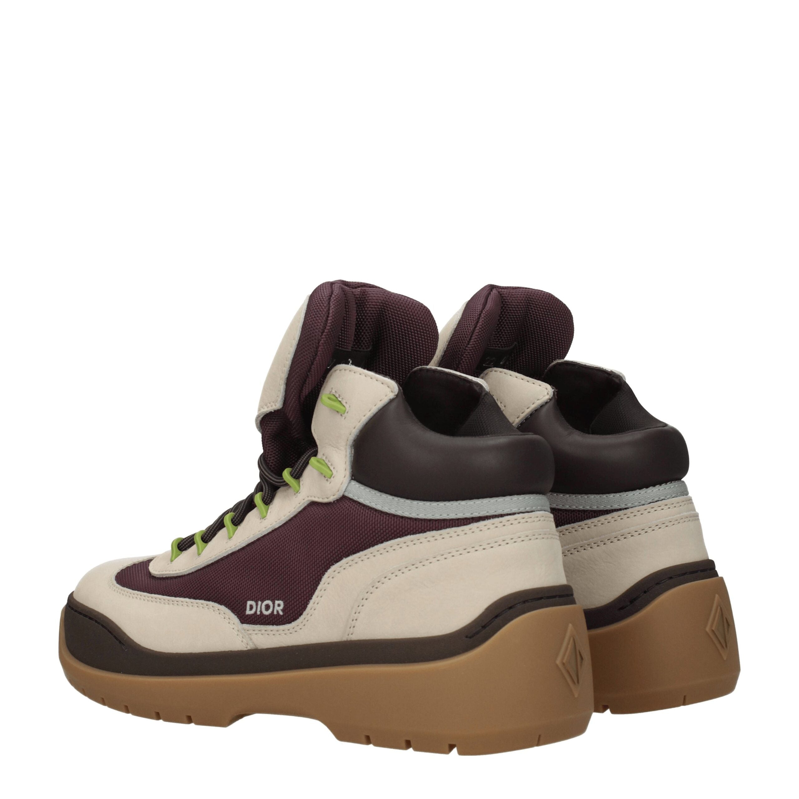 Bottines Christian Dior en cuir beige