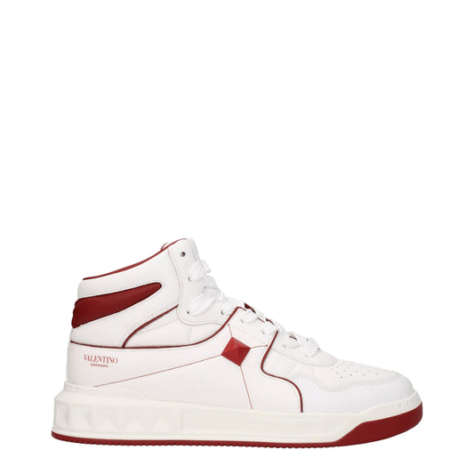 Sneakers alte in pelle bianca Valentino Garavani