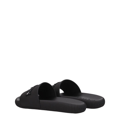Pantoufles Lanvin en coton noir