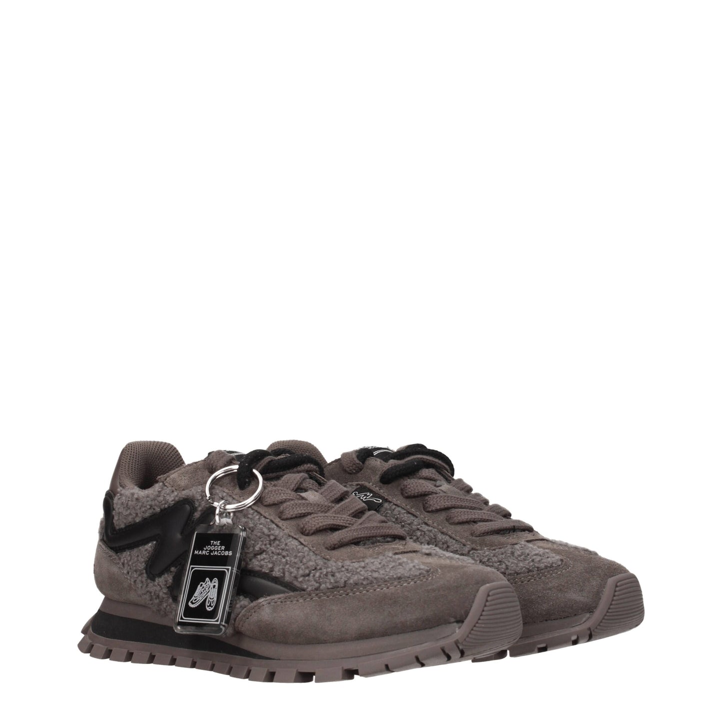 Sneakers grosse in pelliccia grigia Marc Jacobs