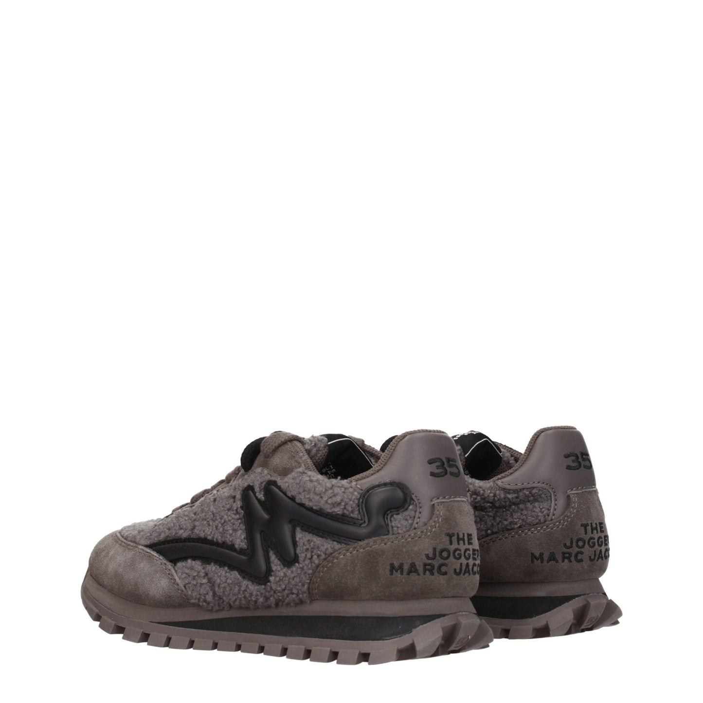 Sneakers grosse in pelliccia grigia Marc Jacobs