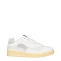 Sneakers basse in pelle blu Jil Sander