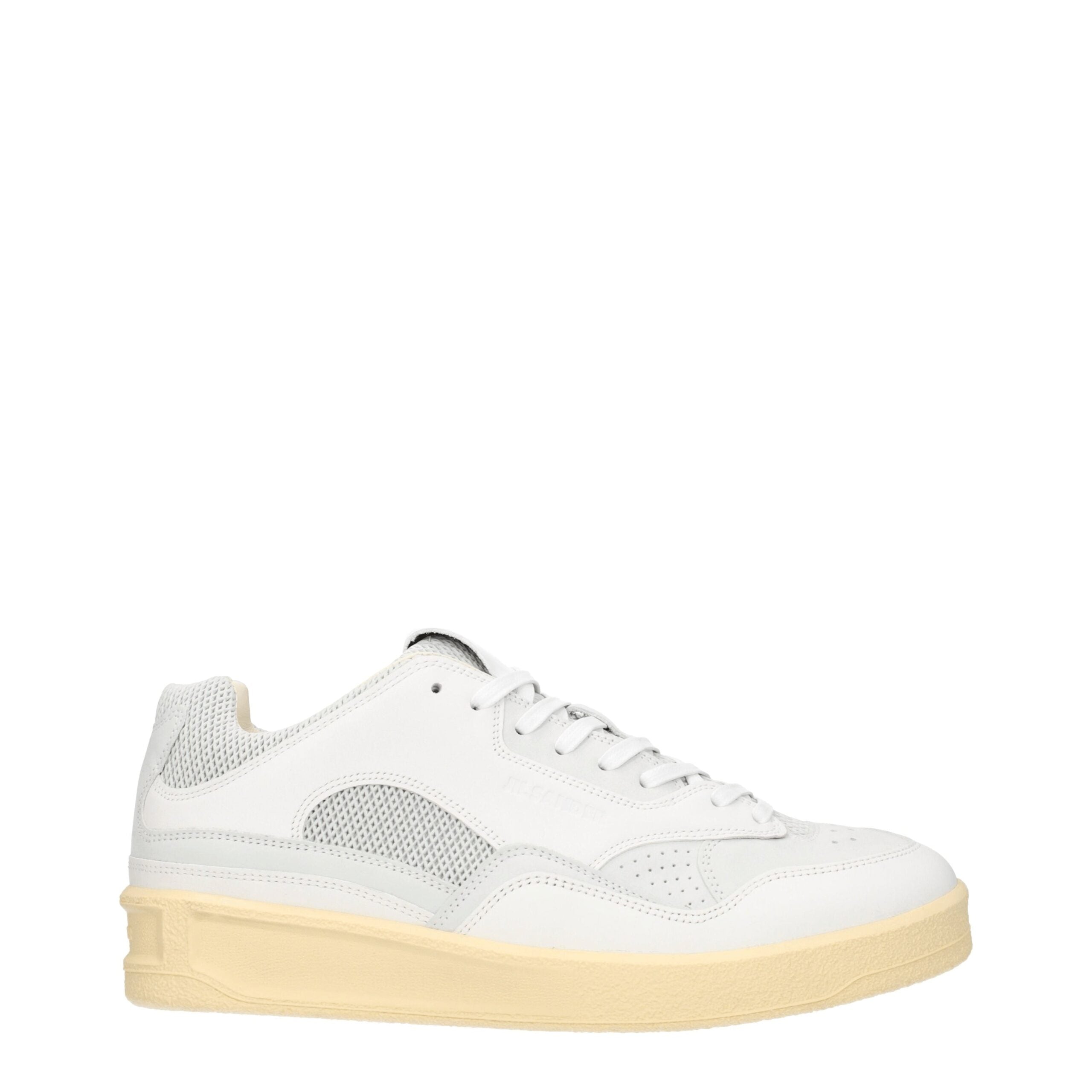 Jil Sander Blue Leather Low Top Sneakers