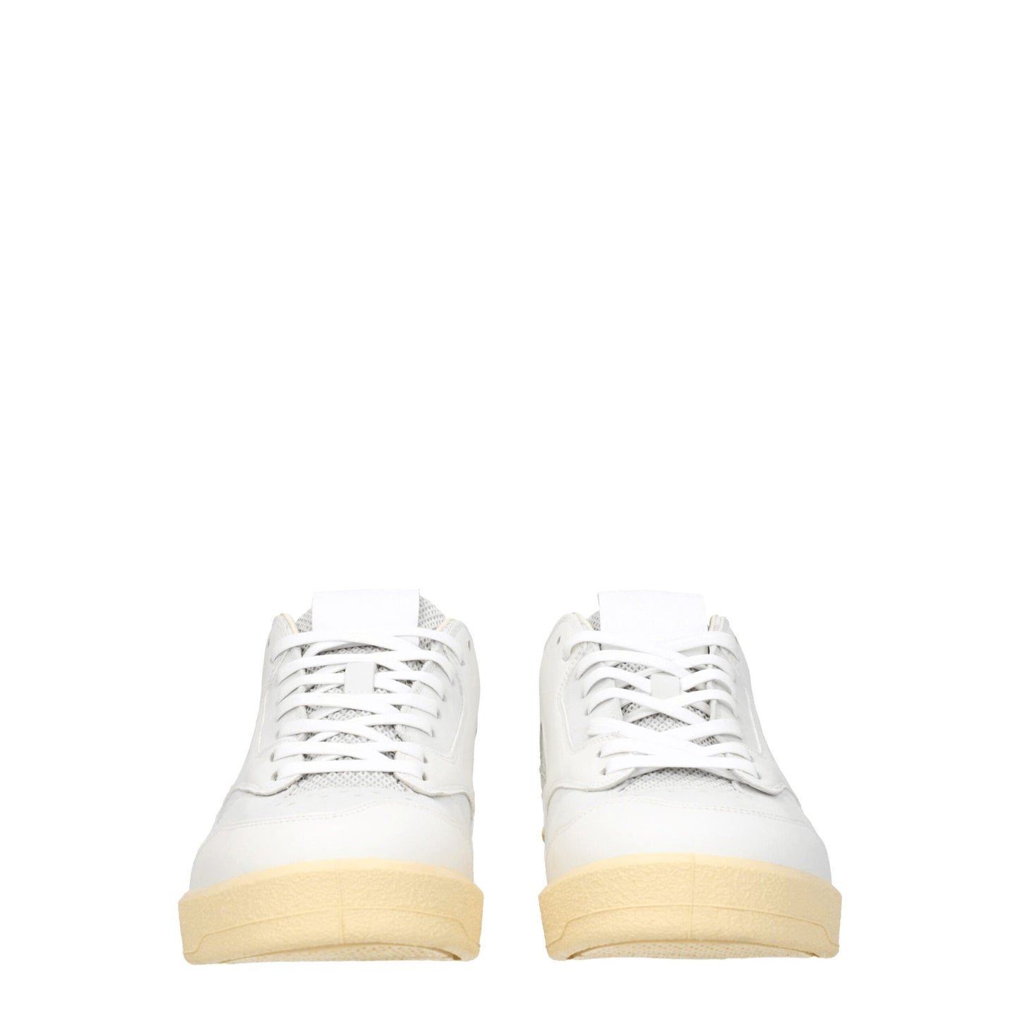 Sneakers basse in pelle blu Jil Sander