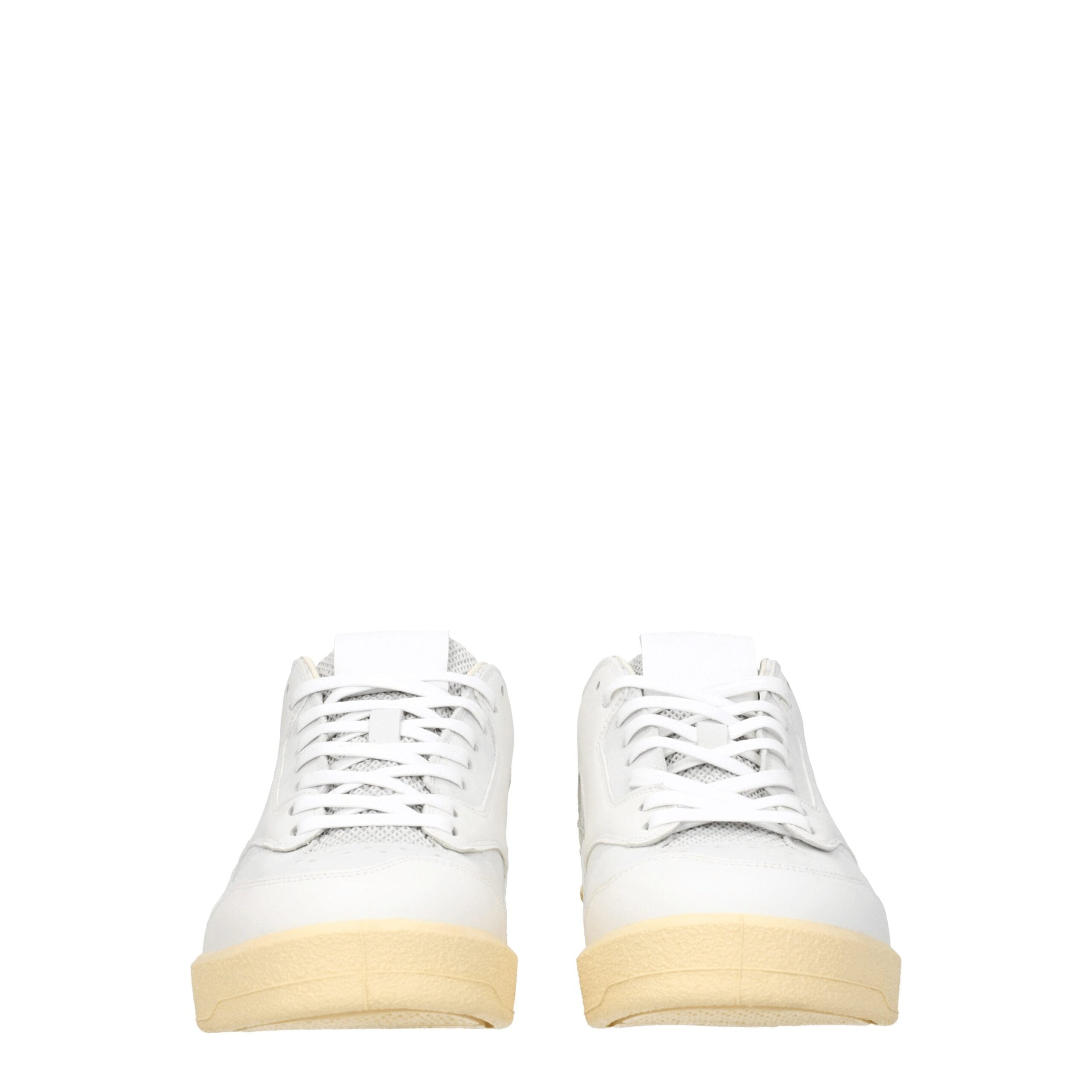 Jil Sander Blue Leather Low Top Sneakers