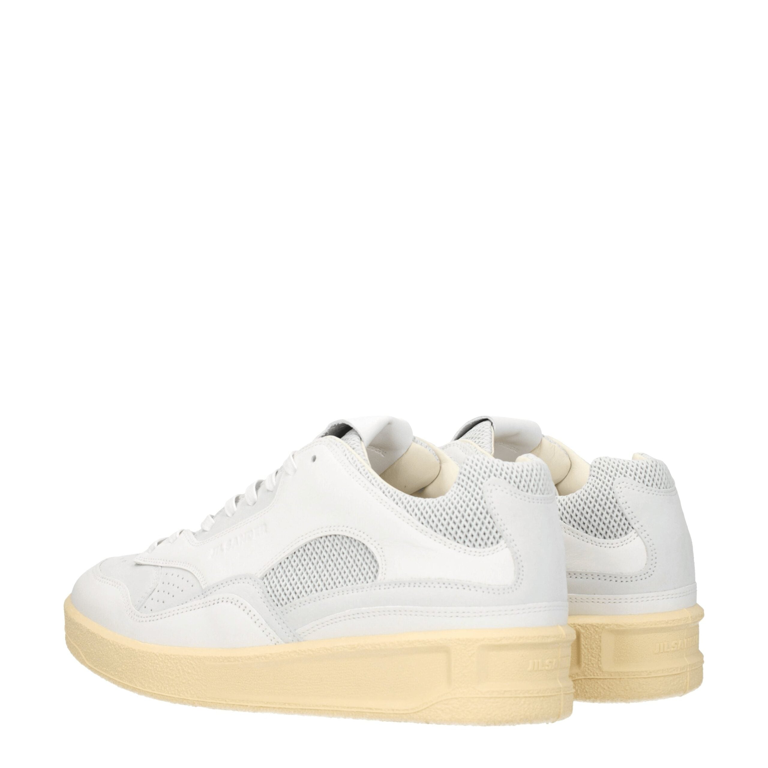 Jil Sander Blue Leather Low Top Sneakers