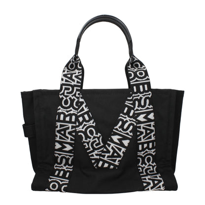 Sac bandoulière en tissu noir Marc Jacobs