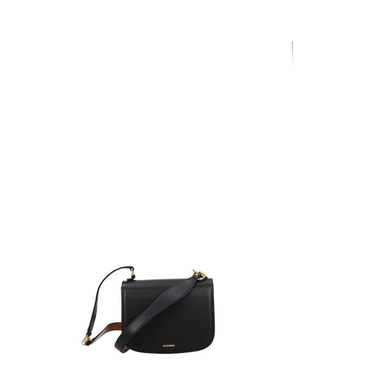 Borsa a mano in pelle nera Jil Sander