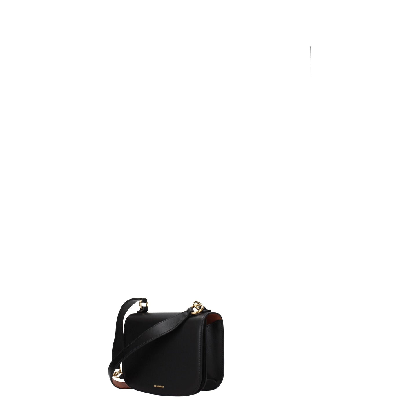 Borsa a mano in pelle nera Jil Sander