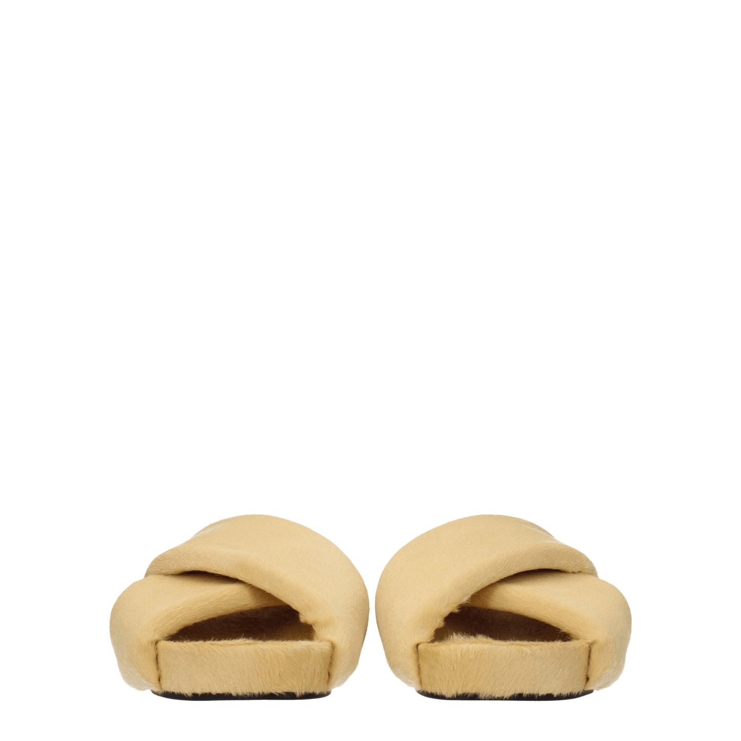 Pantofole in crine di cavallo beige Jil Sander