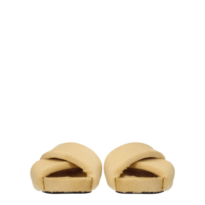 Pantofole in crine di cavallo beige Jil Sander