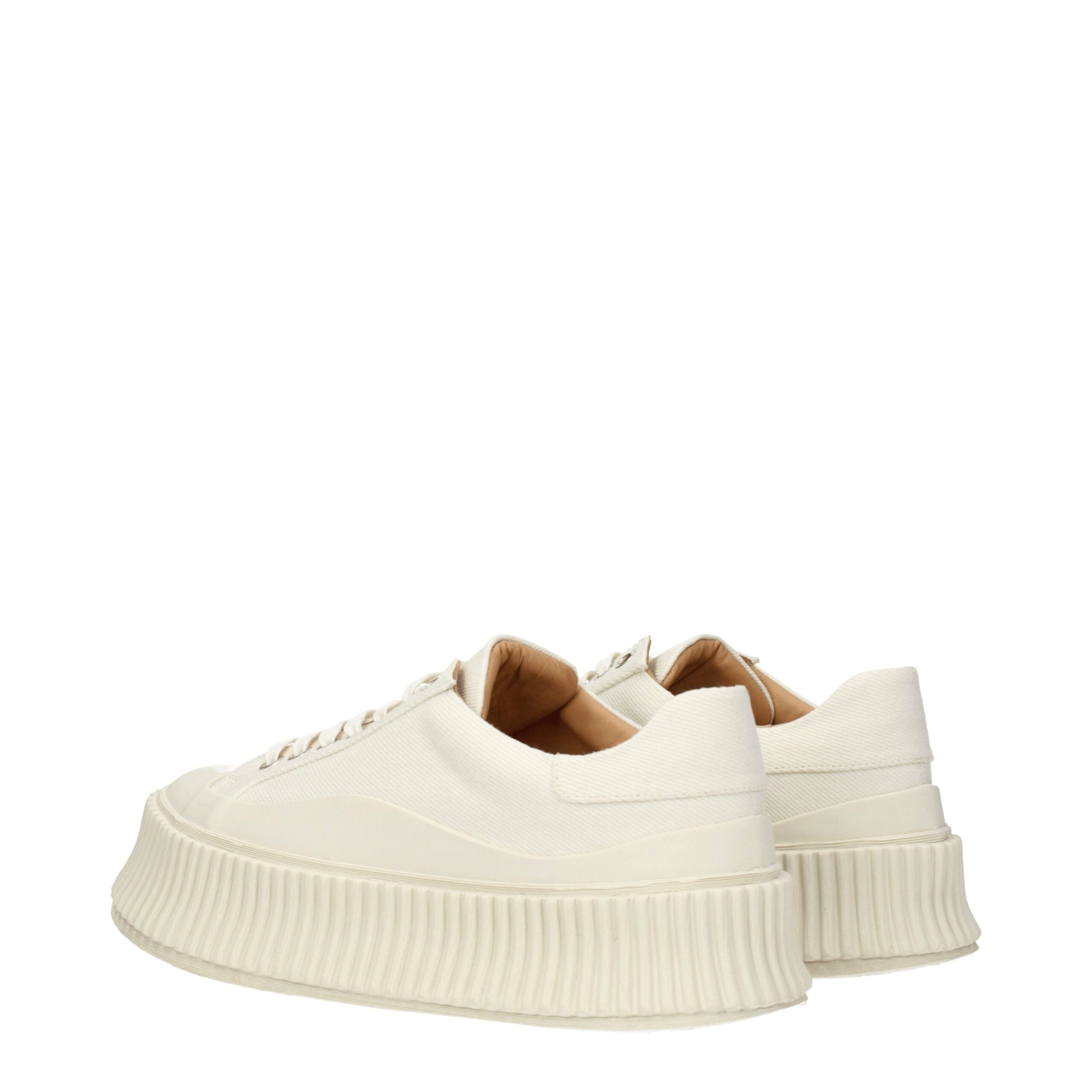 Jil Sander Blue Fabric Platform Sneakers