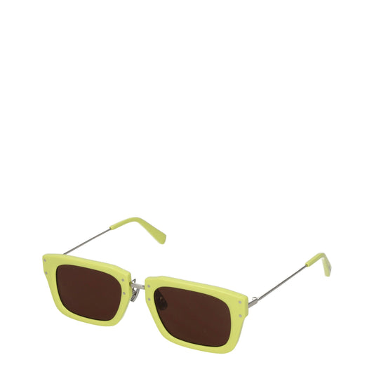 Occhiali da sole in acetato giallo Jacquemus