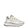 Baskets de sport en tissu bleu Versace
