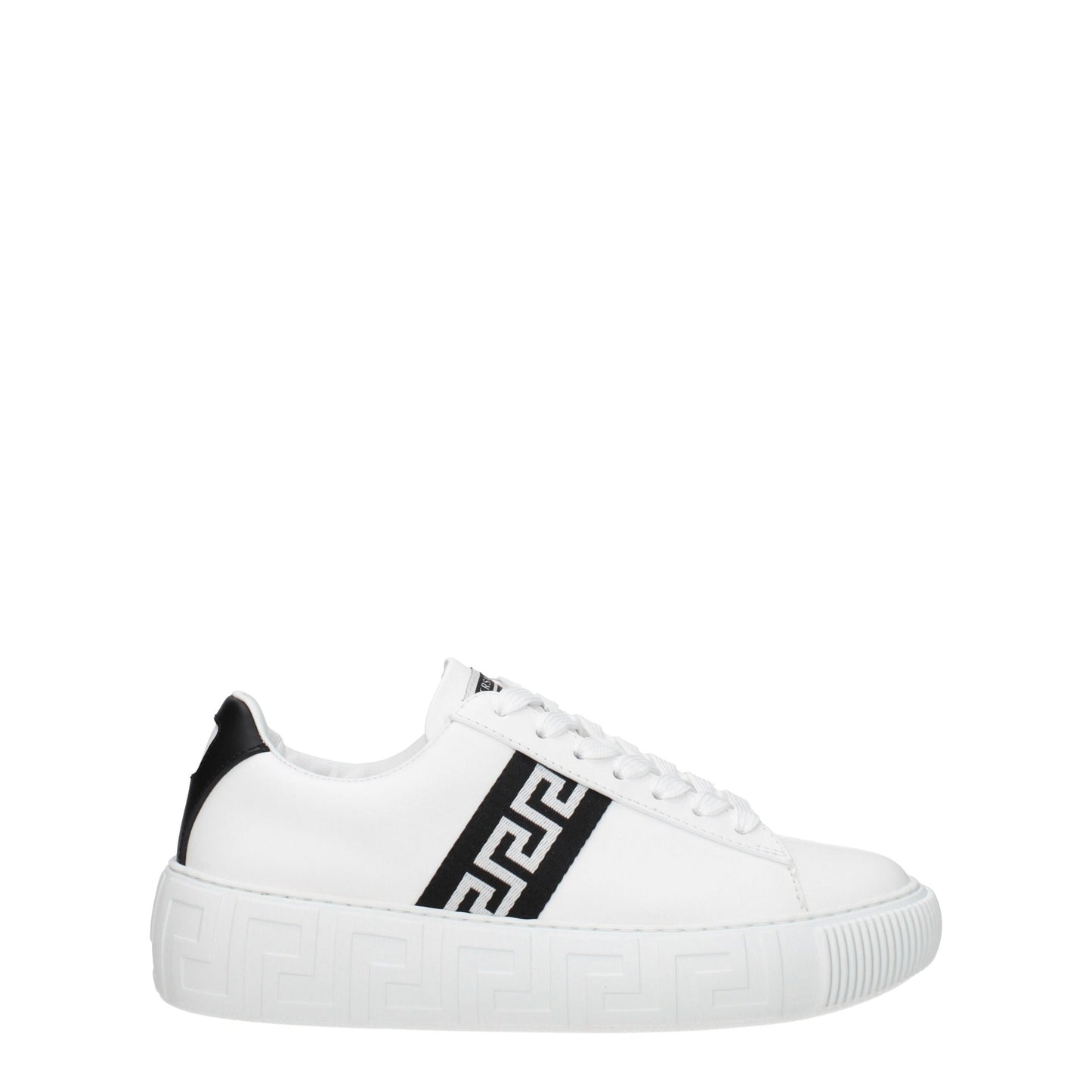 Sneakers basse Versace in pelle blu