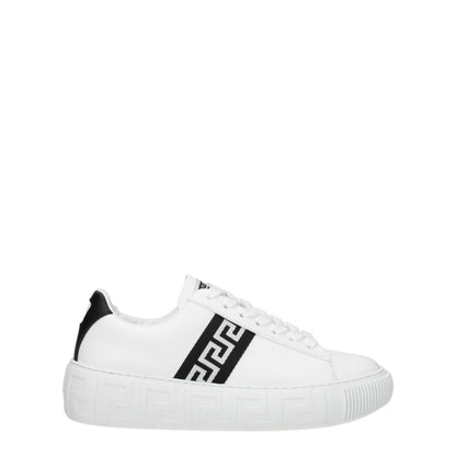 Sneakers basse Versace in pelle blu