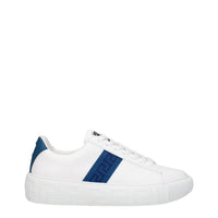 Sneakers basse Versace in pelle blu
