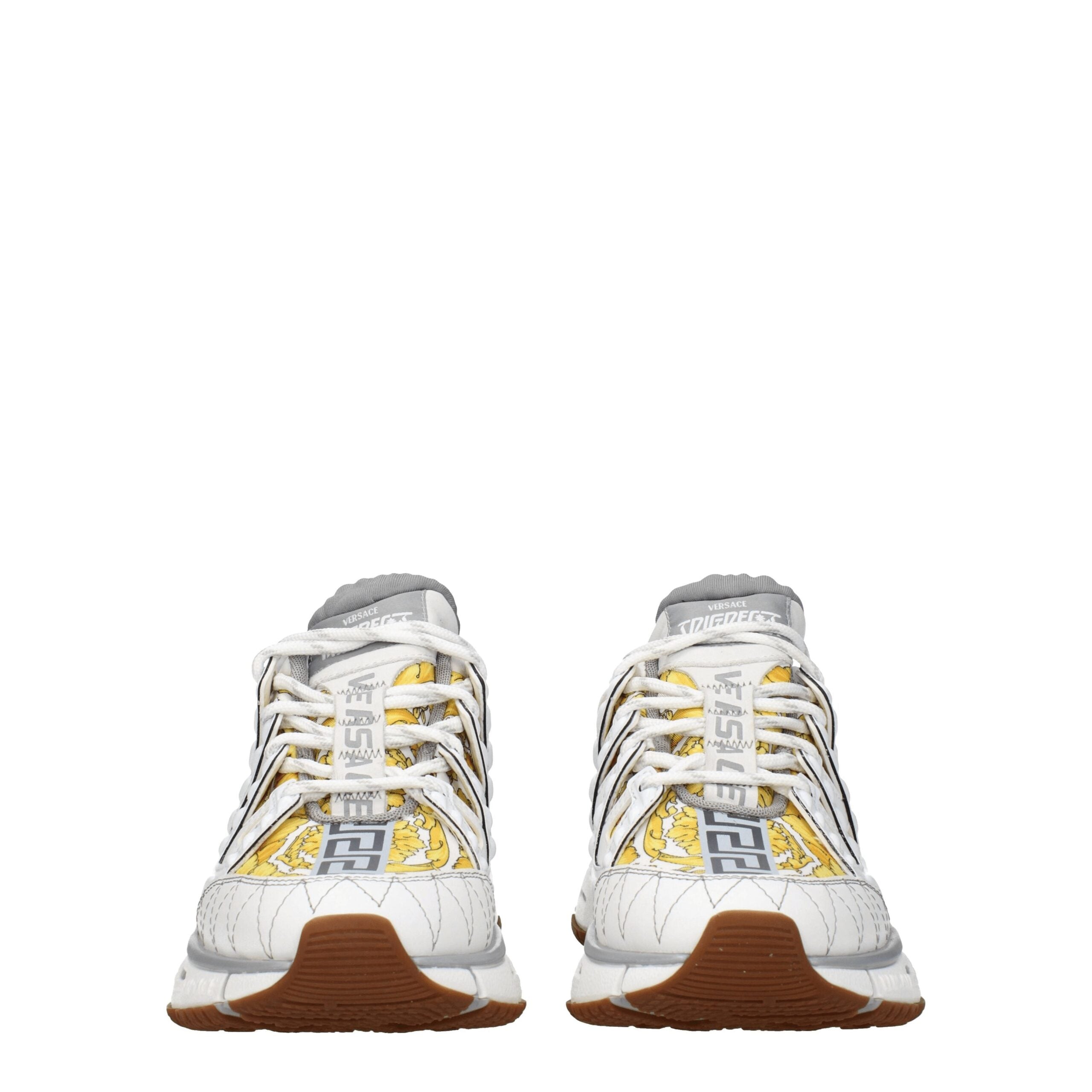 Versace Blue Fabric Athletic Sneakers